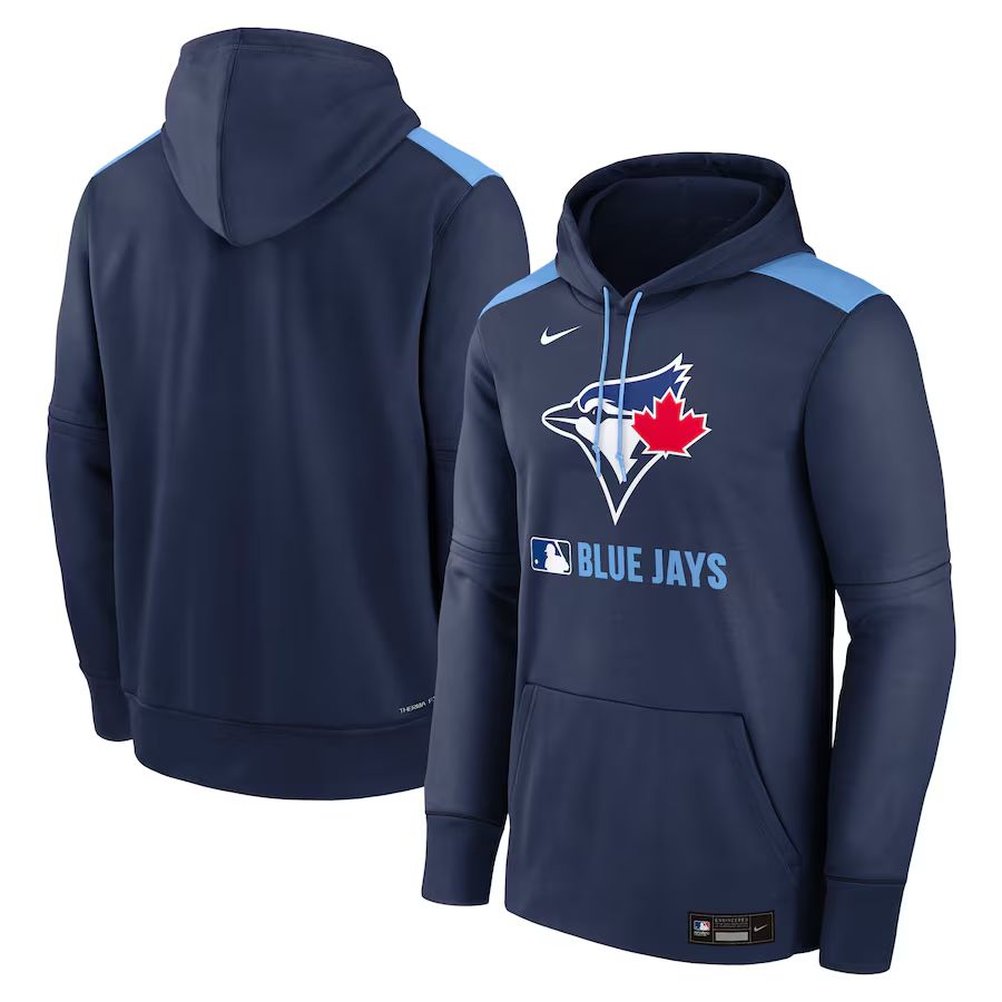 Men 2025 MLB Toronto Blue Jays Drak blue Nike hoodie style 1->toronto blue jays->MLB Jersey